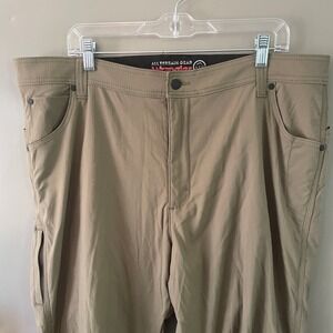 Wrangler ATG All Terrain Gear Mens Tan Synthetic Utility Hiking Pants 40x32